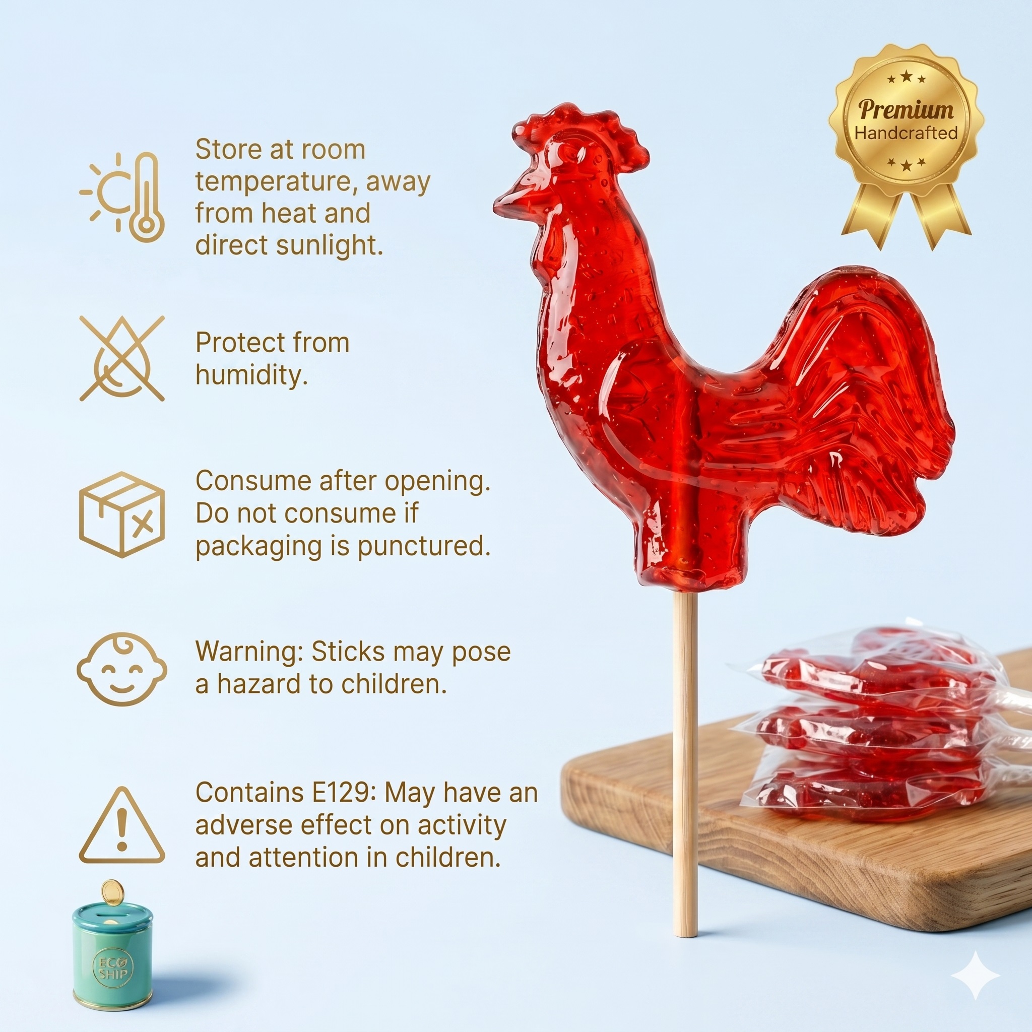 Luxury Handcrafted Masterpiece | 12g Traditional Rooster Candy | 2-3-4 Dozen | Standard Delivery - Image 7