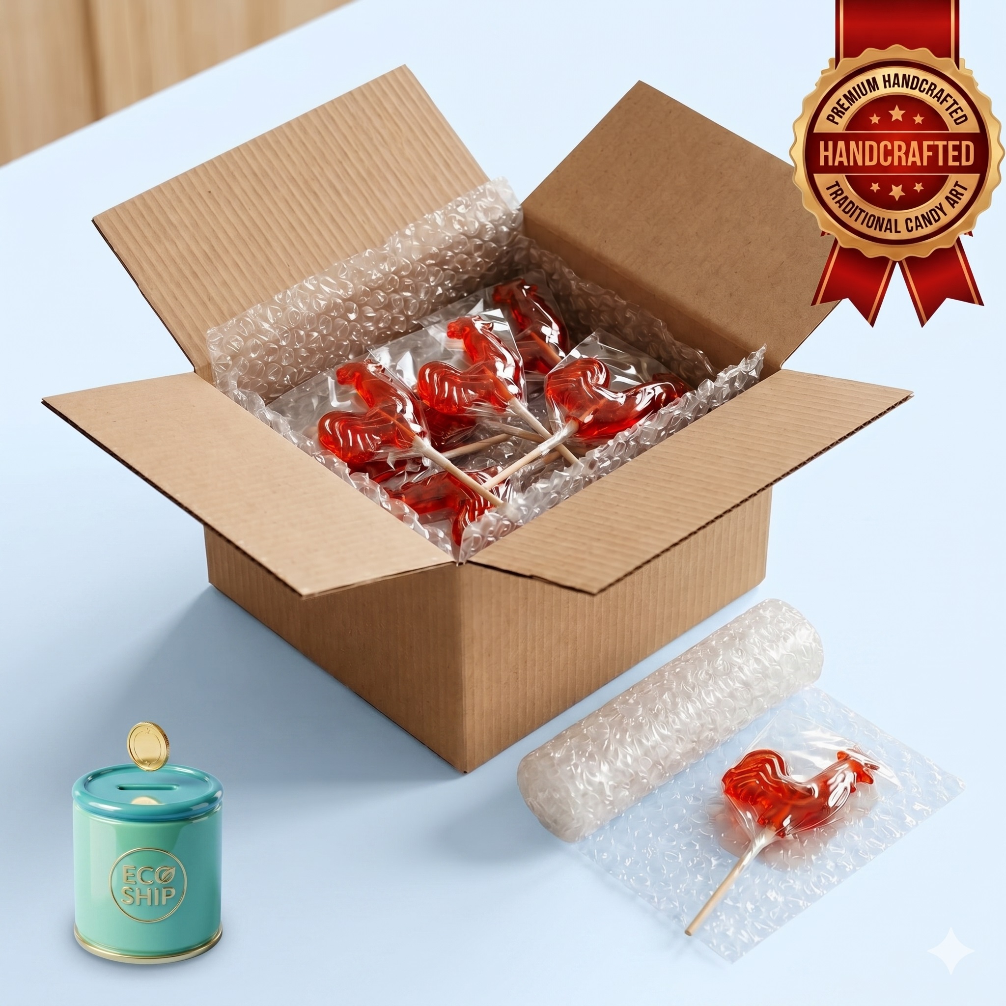 Premium Handcrafted Masterpiece 12g Traditional Rooster Candy