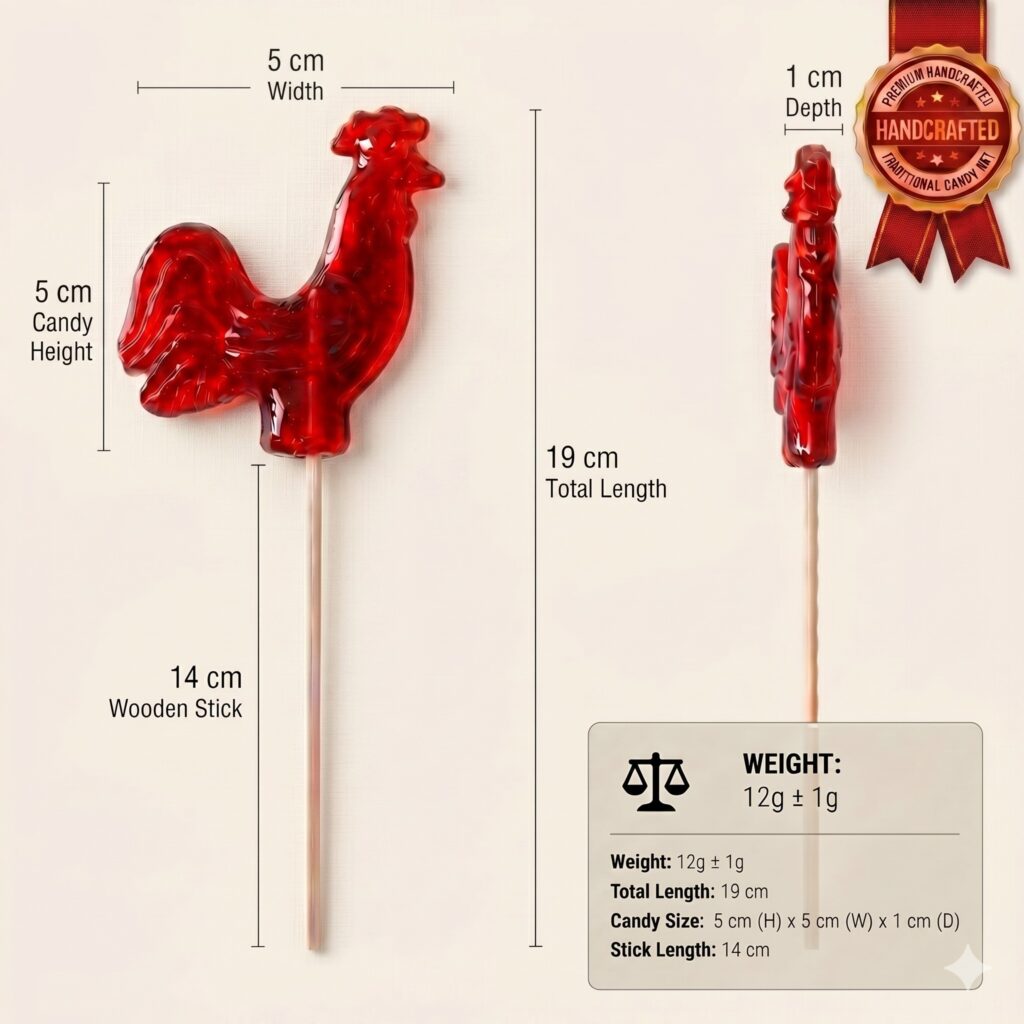 rooster lollipop